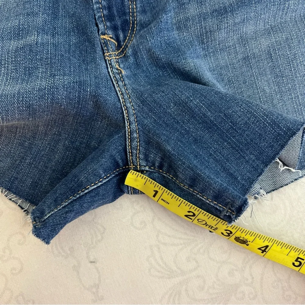 Mavi Jeans Raw Hem Denim Shorts Size 26